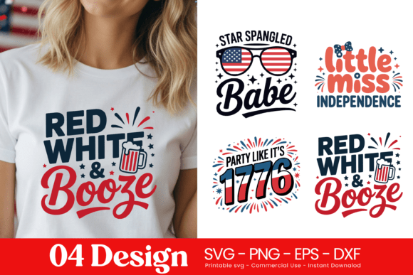 Red White Booze Funny Quotes SVG PNG Review